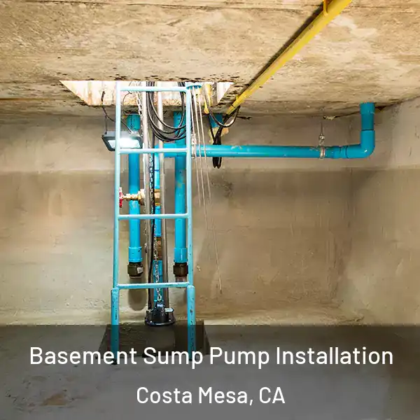  Basement Sump Pump Installation Costa Mesa, CA